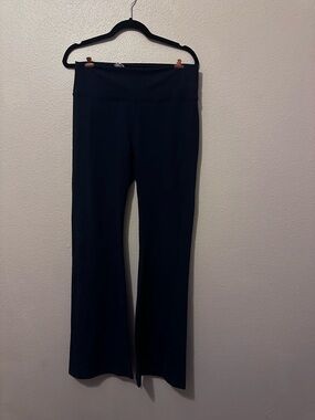 Fabletics Navy High-Waist Flared Leggings